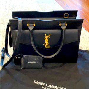 Saint Laurent satchel with clutch